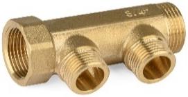 [COT0-2a] COLLETTORE OTTONE 3/4"x 2 VIE