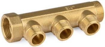 [COT0-3a] COLLETTORE OTTONE 3/4"x 3 VIE