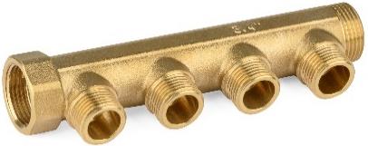 [COT0-4a] COLLETTORE OTTONE 3/4"x 4 VIE