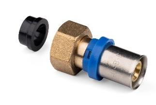 [COT0KM16Pa] ADATTAORE A PRESSA x COLLETTORE SEDE PIANA 1/2"x16