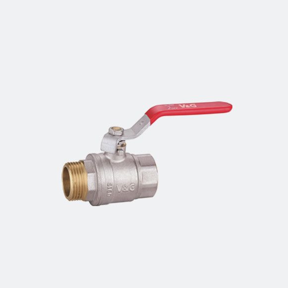 [VSaLP4M040] VALVOLA A SFERA PN40 1"1/2 MF  LEVA PIATTA - CE AC