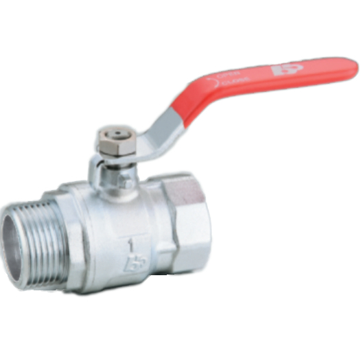 [VSaLPM010] VALVOLA A SFERA 3/8" LEVA PIATTA MF - CE ACS