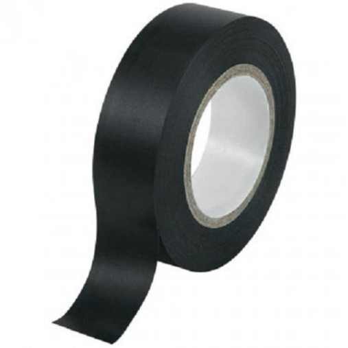 NASTRO ISOLANTE NERO cm 1,7x18,3 MT-sp 0,13 mm x ELETTRICISTI ALTA TEMPERATURA