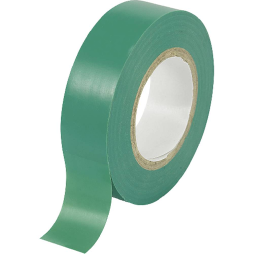NASTRO ISOLANTE VERDE cm 1,7x18,3 MT-sp 0,13 mm x ELETTRICISTI ALTA TEMPERATURA