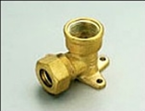 GOMITO FLANGIATO 3 FORI-DN 1/2"-18