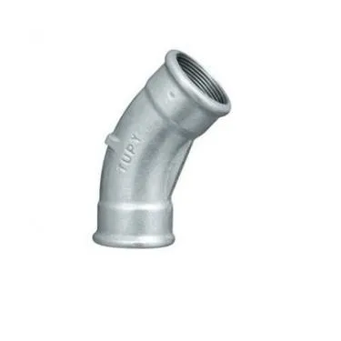 CURVA ZINC.FF 1'1/2 X 45°